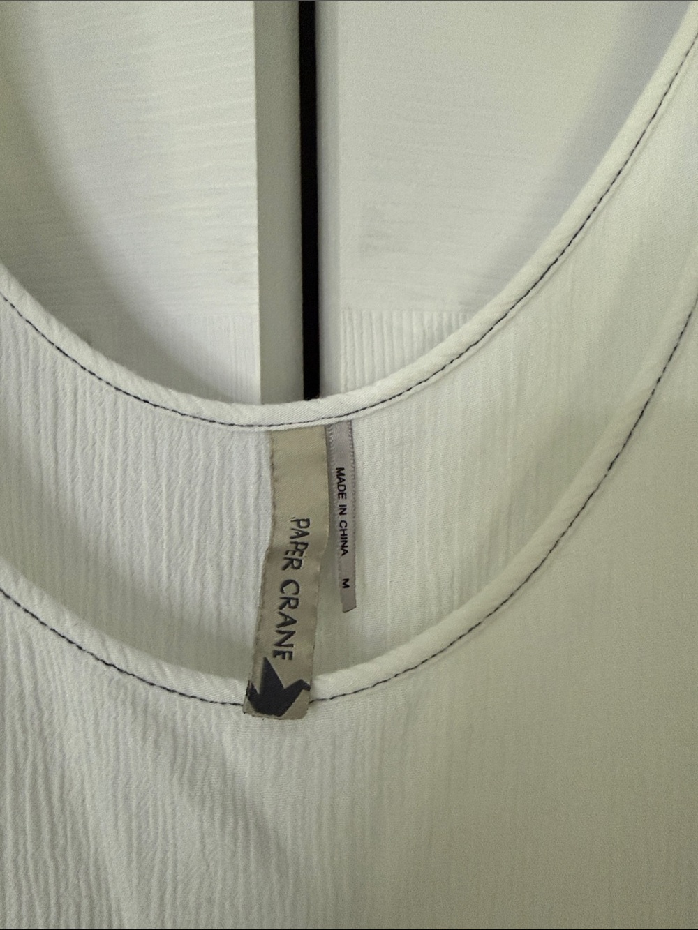 Women’s White Ruffle Tank Top - Picture 2 of 3
